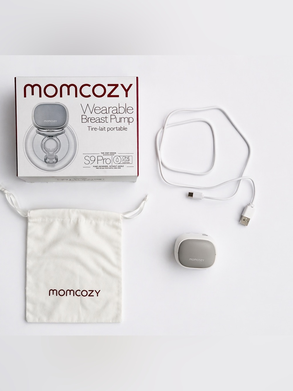 Momcozy Wearable Breast Pump S9 Pro Motor Units Only + Case Charger Box